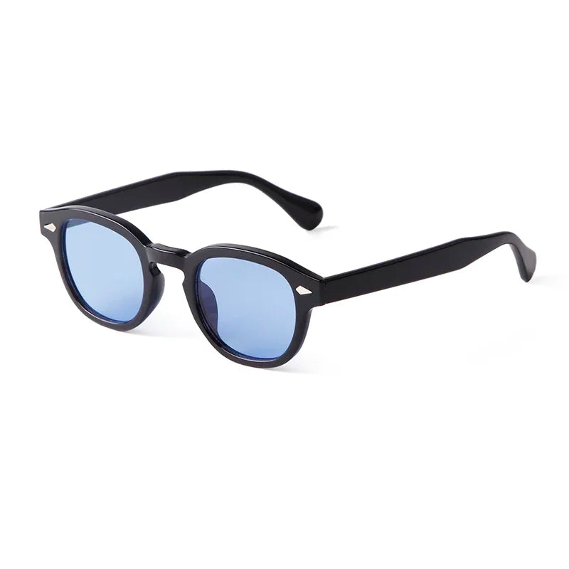 Unisex Fashion Sunglasses – Blue Round & Tortoise Square Retro Styles, UV400 Protection