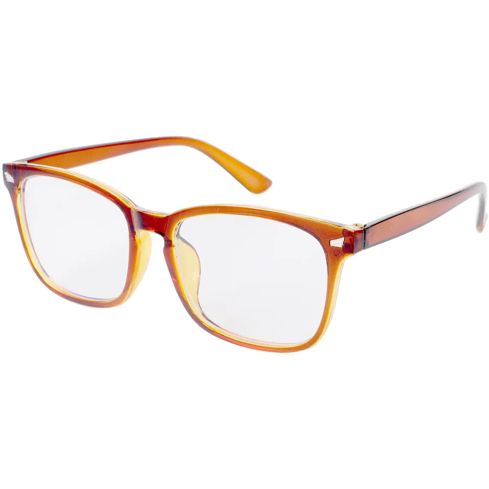 Blue Light Blocking Glasses – Square Nerd Frame Anti-Blue Ray Computer & Gaming Eyewear (Unisex)