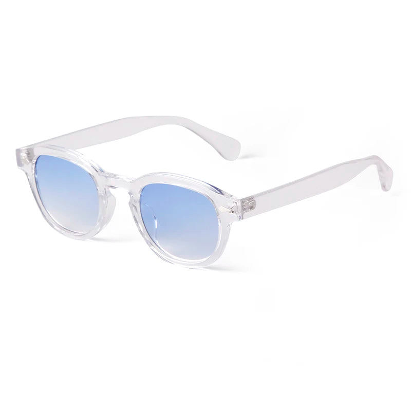 Unisex Fashion Sunglasses – Blue Round & Tortoise Square Retro Styles, UV400 Protection