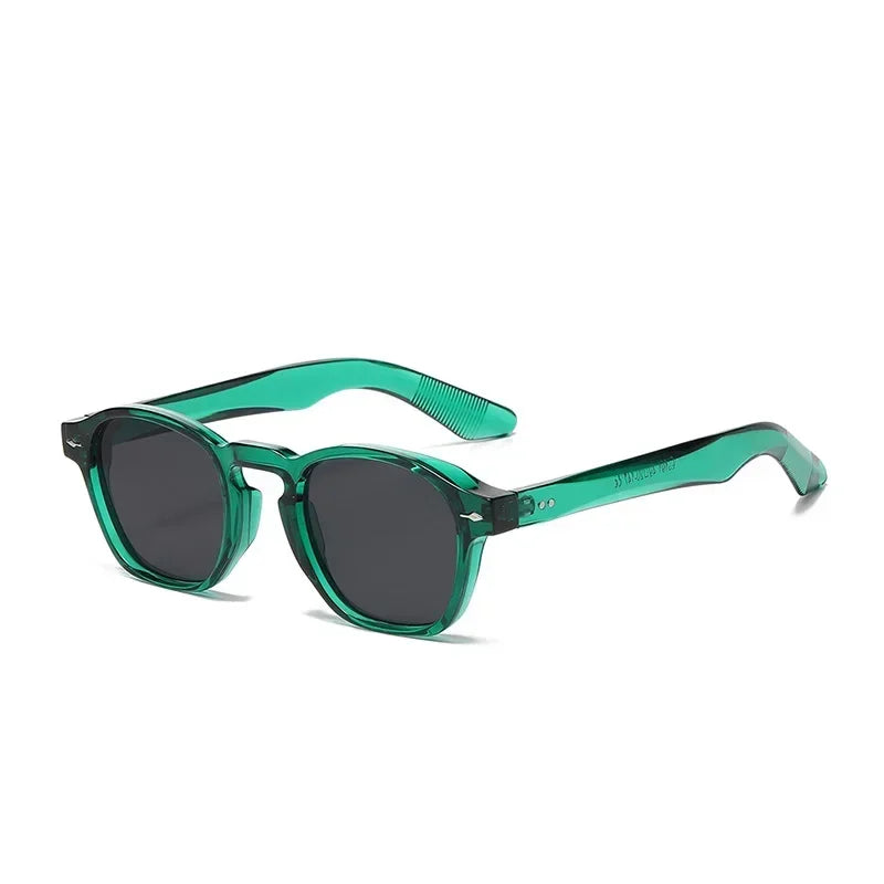 Fashion Retro Square Sunglasses – Unisex Clear Frame UV400 Shades by JNPCXI