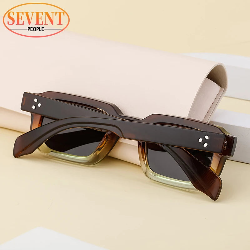 SEVENT PEOPLE Designer Driving Sunglasses – Polarized, Square Frame, Unisex Luxury
