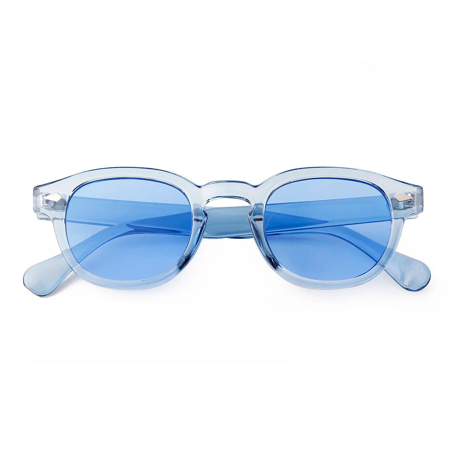 Unisex Fashion Sunglasses – Blue Round & Tortoise Square Retro Styles, UV400 Protection