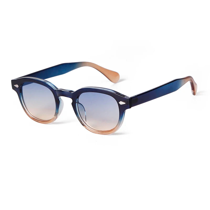 Unisex Fashion Sunglasses – Blue Round & Tortoise Square Retro Styles, UV400 Protection