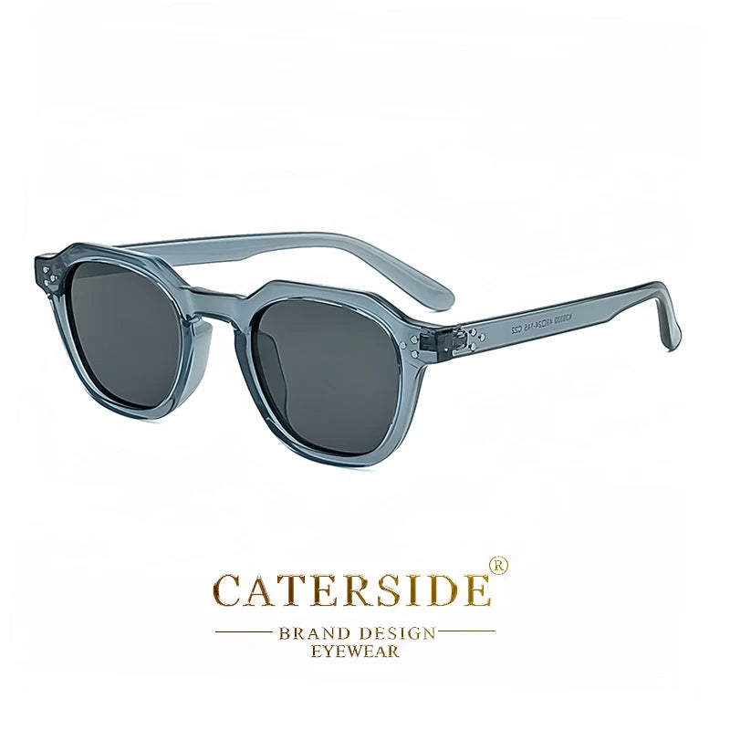 CATERSIDE Retro Polarized Ultralight TR90 Frame Polygon Outdoor High Quality Travel  Eyewear