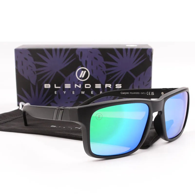 blender square Polarized UV  Eyewear Vintage Fashion Square unisex
