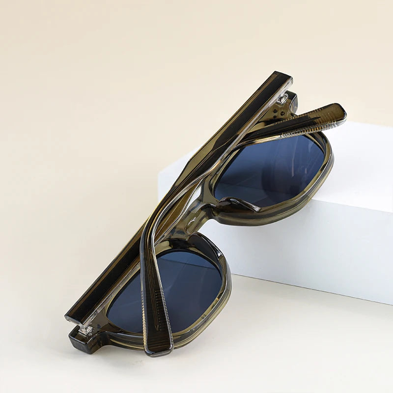 CATERSIDE Retro Punk Square Sunglasses – Small Frame Unisex Shades for Travel & Parties