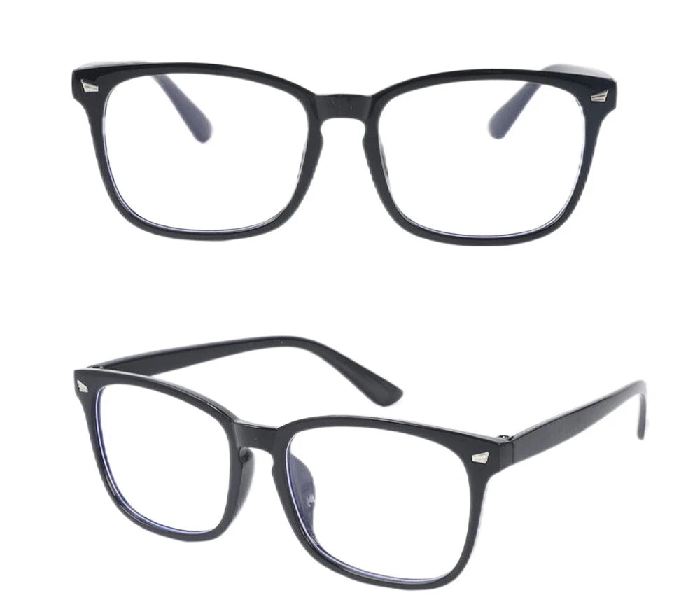 Blue Light Blocking Glasses – Square Nerd Frame Anti-Blue Ray Computer & Gaming Eyewear (Unisex)