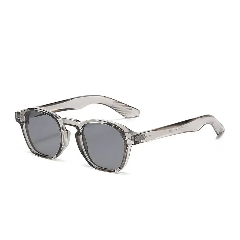 Fashion Retro Square Sunglasses – Unisex Clear Frame UV400 Shades by JNPCXI