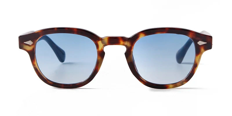 Unisex Fashion Sunglasses – Blue Round & Tortoise Square Retro Styles, UV400 Protection