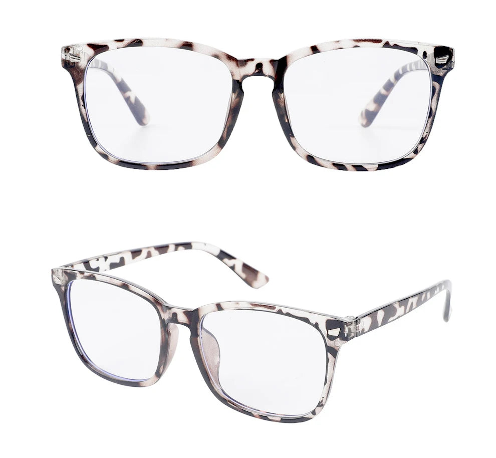 Blue Light Blocking Glasses – Square Nerd Frame Anti-Blue Ray Computer & Gaming Eyewear (Unisex)