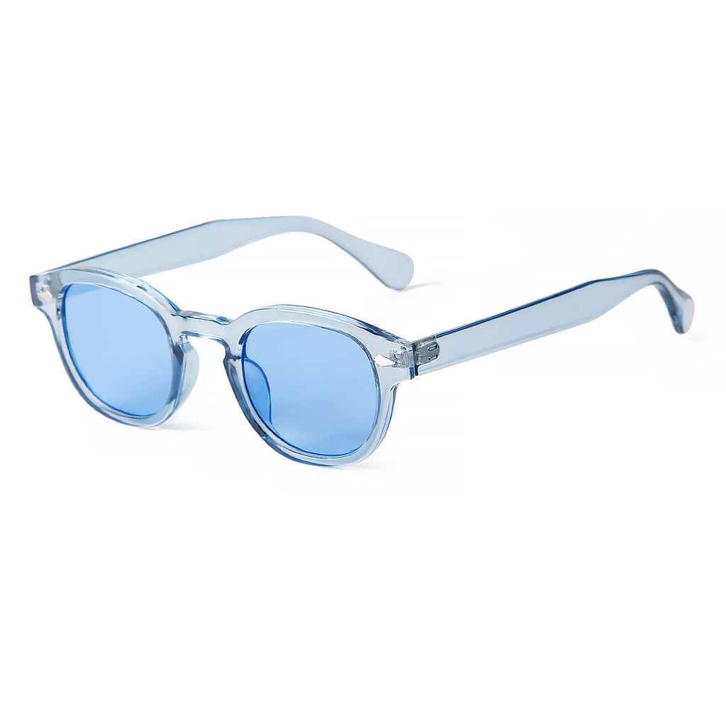 Unisex Fashion Sunglasses – Blue Round & Tortoise Square Retro Styles, UV400 Protection