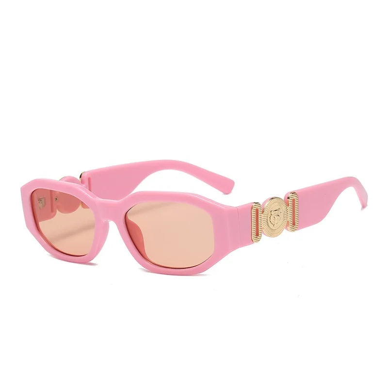 LONSY Fashion Square Sunglasses – Black Gradient Retro Design