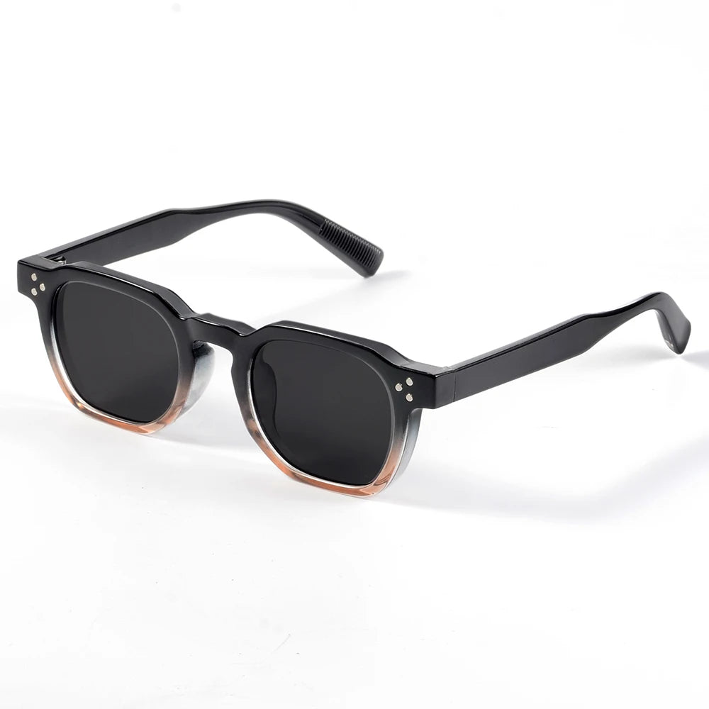 Trending CRIXALIS Vintage Square Sunglasses – Unisex Rivet Design for Beach & Casual Wear