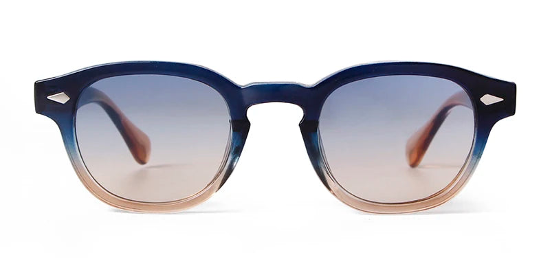 Unisex Fashion Sunglasses – Blue Round & Tortoise Square Retro Styles, UV400 Protection