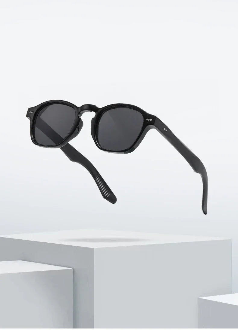 Fashion Retro Square Sunglasses – Unisex Clear Frame UV400 Shades by JNPCXI
