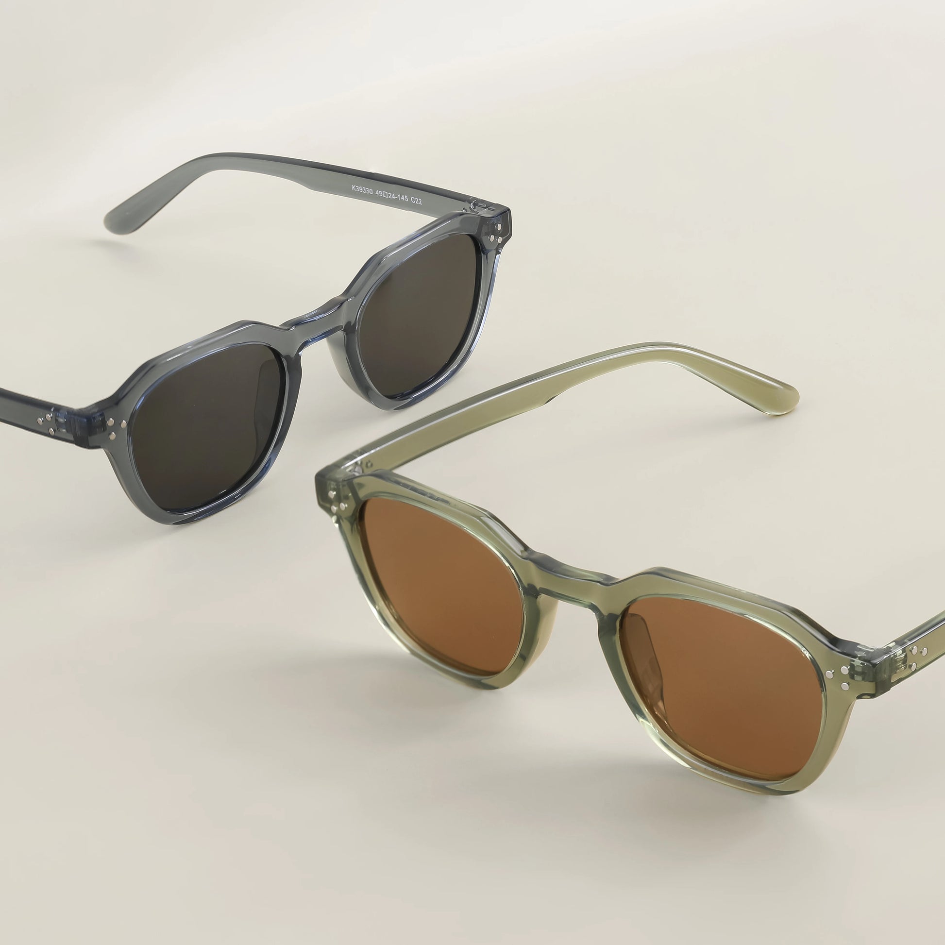 CATERSIDE Retro Polarized Ultralight TR90 Frame Polygon Outdoor High Quality Travel  Eyewear