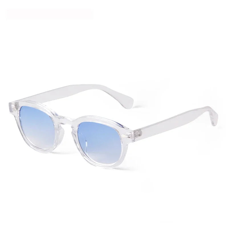 Unisex Fashion Sunglasses – Blue Round & Tortoise Square Retro Styles, UV400 Protection