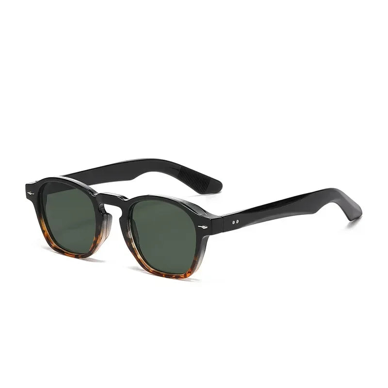 Fashion Retro Square Sunglasses – Unisex Clear Frame UV400 Shades by JNPCXI