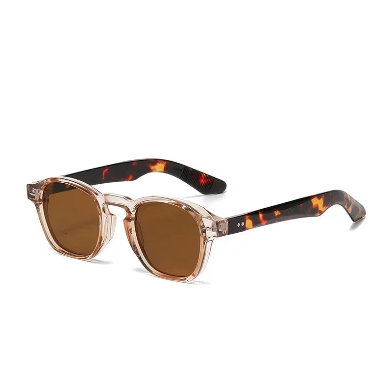 Fashion Retro Square Sunglasses – Unisex Clear Frame UV400 Shades by JNPCXI