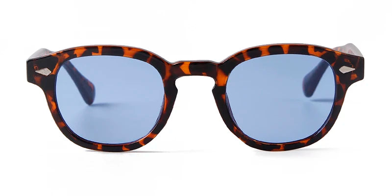Unisex Fashion Sunglasses – Blue Round & Tortoise Square Retro Styles, UV400 Protection
