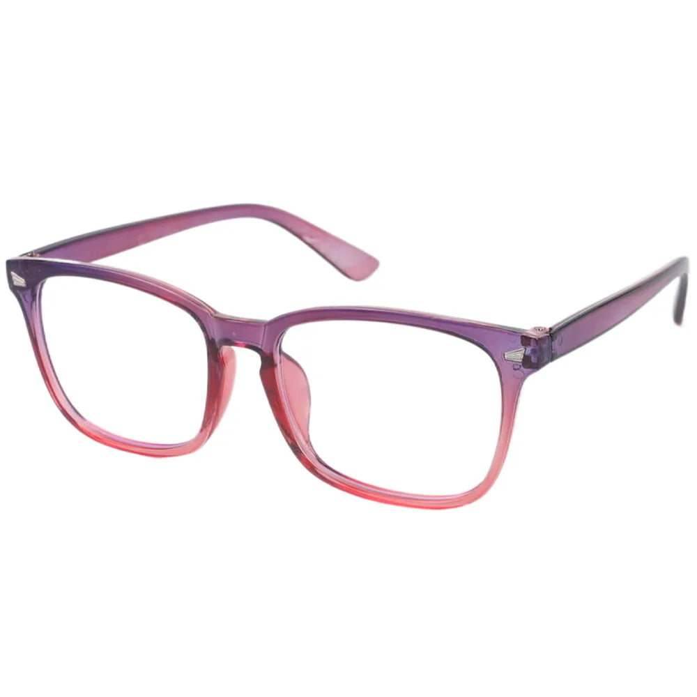Blue Light Blocking Glasses – Square Nerd Frame Anti-Blue Ray Computer & Gaming Eyewear (Unisex)