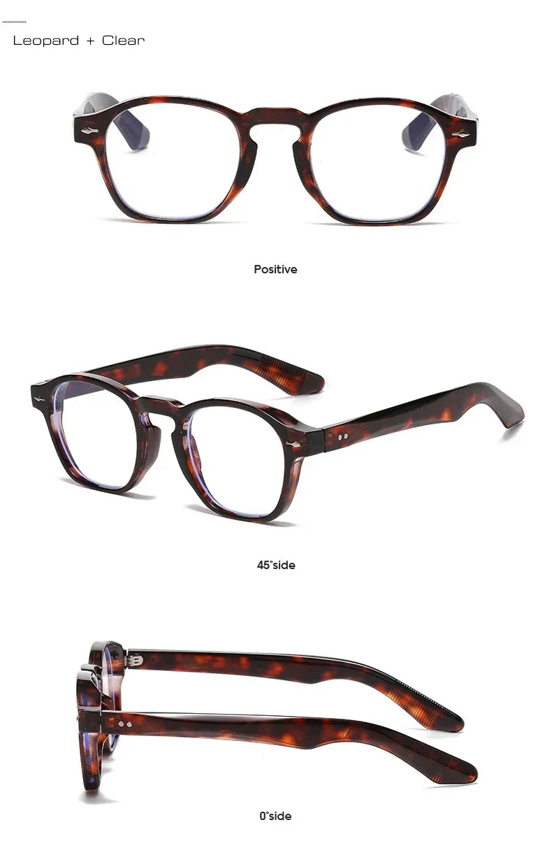 Fashion Retro Square Sunglasses – Unisex Clear Frame UV400 Shades by JNPCXI