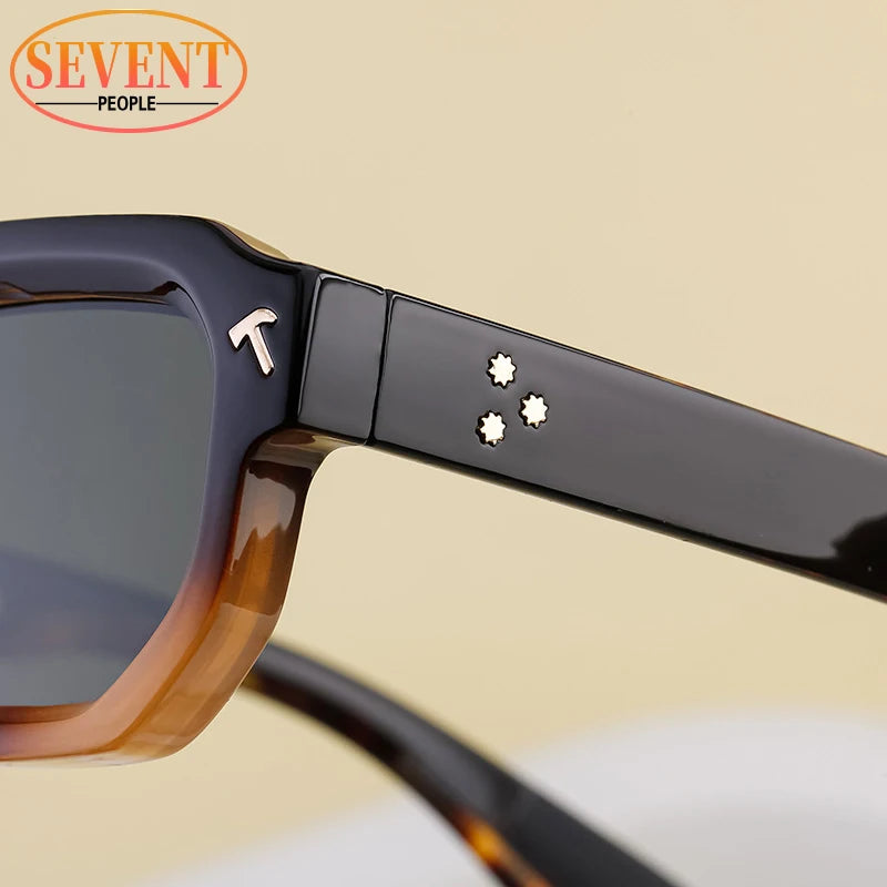 SEVENT PEOPLE Designer Driving Sunglasses – Polarized, Square Frame, Unisex Luxury