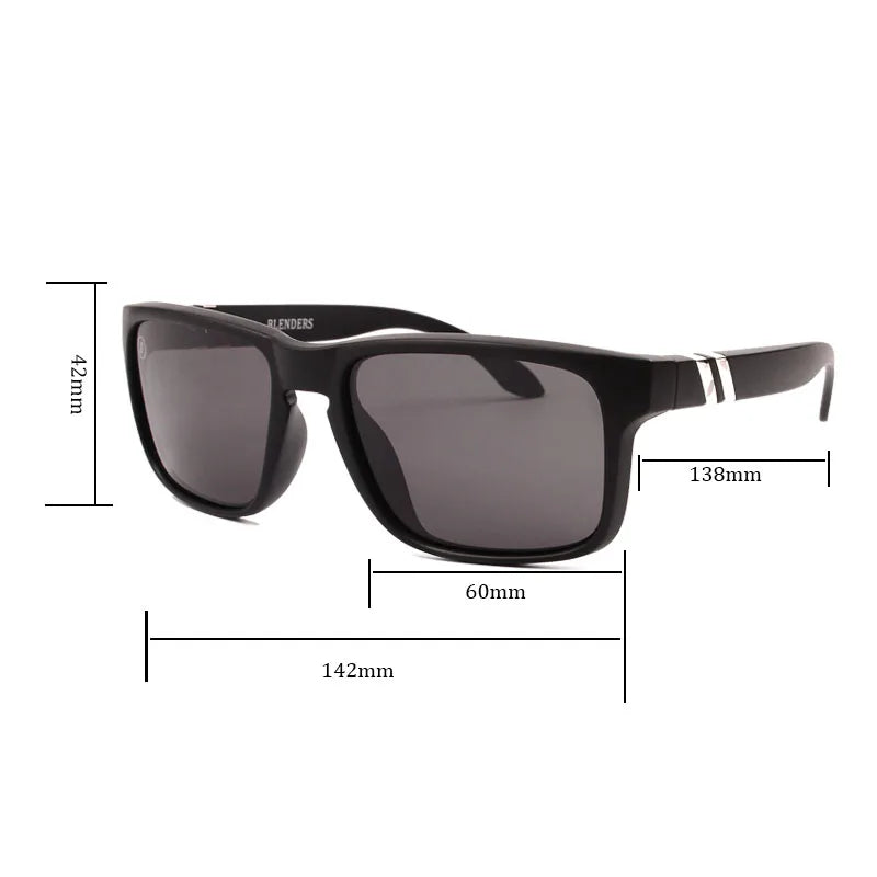 blender square Polarized UV  Eyewear Vintage Fashion Square unisex