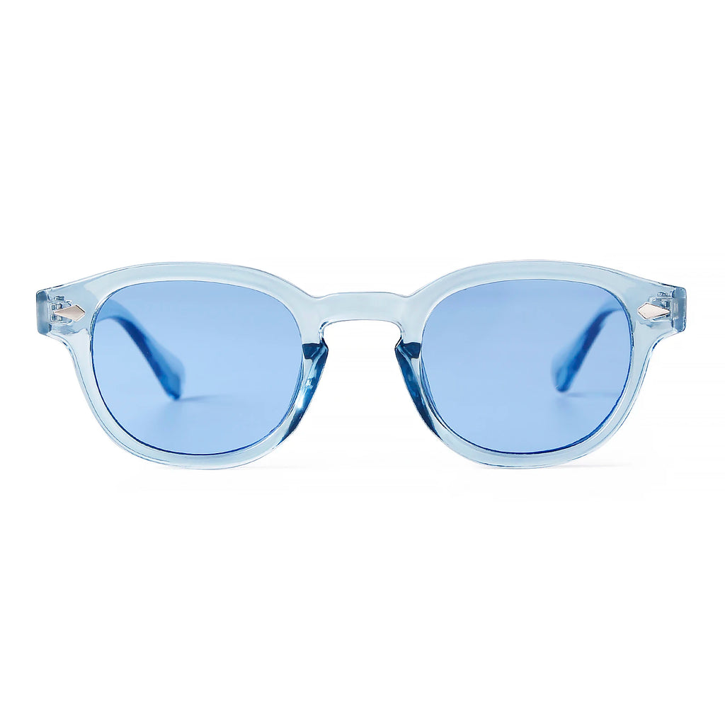 Unisex Fashion Sunglasses – Blue Round & Tortoise Square Retro Styles, UV400 Protection