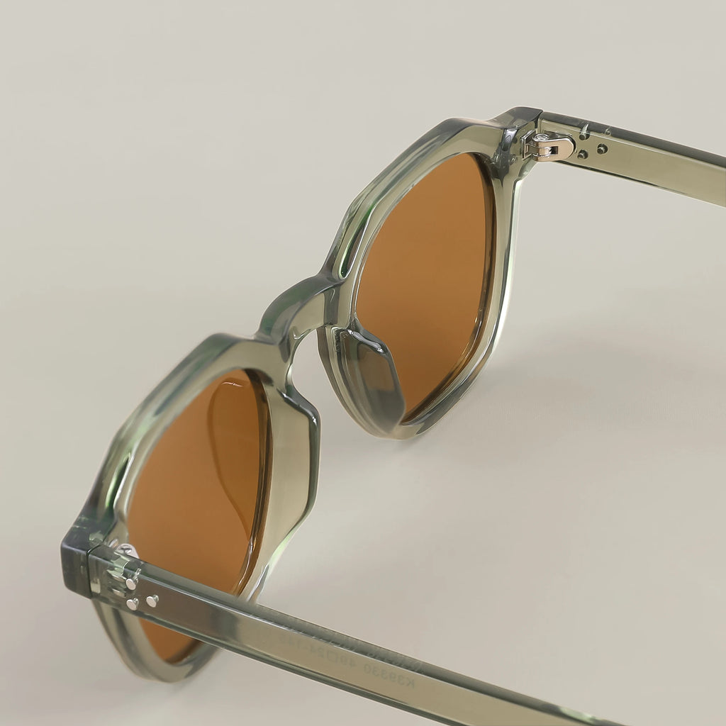 CATERSIDE Retro Polarized Ultralight TR90 Frame Polygon Outdoor High Quality Travel  Eyewear