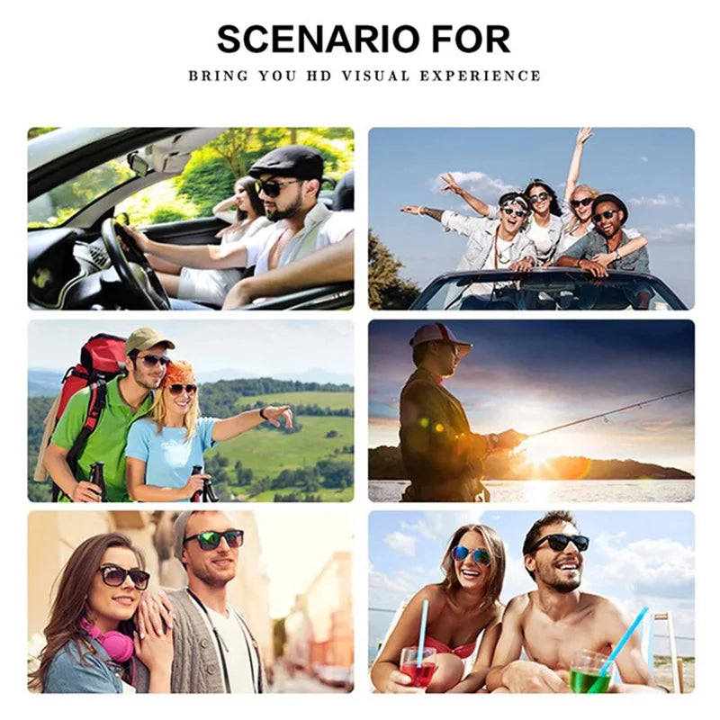 CATERSIDE Retro Polarized Ultralight TR90 Frame Polygon Outdoor High Quality Travel  Eyewear